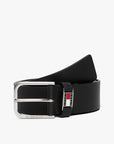 ceinture-tommy-hilfiger-noire-carre- homme-face