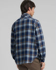 chemise-carreaux-replay-bleue-homme-dos