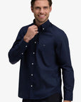 chemise-eden-park-marine-homme-H26CHECL0009BLF-face