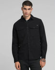 chemise-jean-replay-noire-homme-face