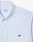 Chemise Lacoste droite bleue en coton