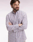 chemise-motifs-eden-park-bleu-homme-face