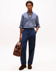 chemise-motifs-tommy-hilfiger-marine-homme-porte