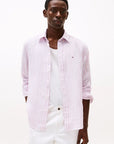 chemise-rayee-tommy-hilfiger-homme-rose-face