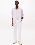 chemise-rayee-tommy-hilfiger-homme-rose-porte
