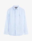 chemise-rayures-tommmy-hilfiger-bleue-lin-homme-MW0MW424000A5-a-plat