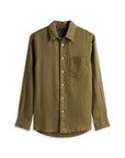 chemise-tommy-hifilger-homme-kaki-a-plat