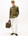 chemise-tommy-hifilger-homme-kaki-porte