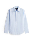 chemise-tommy-hilfiger-bleue-homme-a-plat