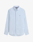 chemise-tommy-hilfiger-bleue-lin-homme-MW0MW41530C1O-a-plat