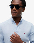 chemise-tommy-hilfiger-bleue-lin-homme-MW0MW41530C1O-zoom