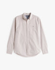 chemise-tommy-hilfiger-homme-beige-coton-face-a-plat