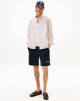 chemise-tommy-hilfiger-homme-beige-coton-face-porte