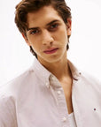 chemise-tommy-hilfiger-homme-beige-coton-face-zoom