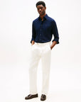 chemise-tommy-hilfiger-homme-marine-porte