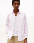 chemise-tommy-hilfiger-homme-rose-face