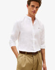 chemise-tommy-hilfiger-lin-blanche-homme-MW0MW39271YBR-face