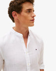 chemise-tommy-hilfiger-lin-blanche-homme-MW0MW39271YBR-zoom