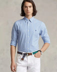 chemise-vichy-ralph-lauren-homme-bleue-face