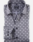 Chemise à motifs OLYMP grise | Georgespaul