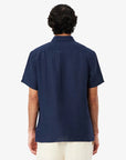 chemkise-lacoste-marine-lin-homme-CH5699-00 166-dos