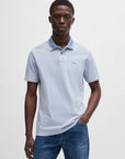 polo-boss-homme-bleu-face
