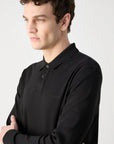 polo-manches-longues-boss-noir-homme-zoom-face