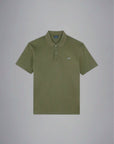 polo-paul_shark-homme-kaki-a-plat