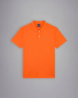 polo-paul_shark-homme-orange-a-plat