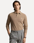 Polo manches longues Ralph Lauren beige