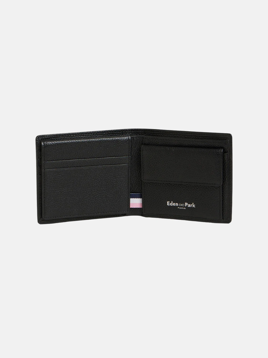 portefeuille-eden-park-cuir-noir-ouvert