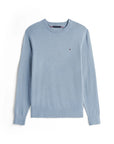 pull-cachemire-tommy-hilfiger-bleu-homme-a-plat