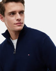 pull-camionneur-tommy-hilfiger-marine-coton-zoom