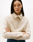 pull-femme-torsade-tommy-hilfiger-femme-beige-zoom