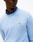 pull-tommy-hilfiger-cachemire-bleu-homme-zoom