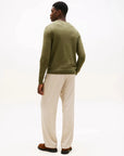 pull-tommy-hilfiger-kaki-homme-dos