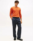 pull-tommy-hilfiger-orange-homme-cachemire-profil