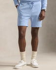 short-en-molleton-ralph-lauren-bleu-homme-face