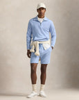 short-en-molleton-ralph-lauren-bleu-homme-porte