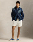 short-ralph-lauren-homme-blanc-porte