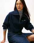 sweat-camionneur-femme-tommy-hilfiger-marine-zoom