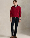 sweat-camionneur-ralph-lauren-rouge-homme-porte