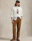 sweat-ralph-lauren-polo-bear-blanc-homme-porte
