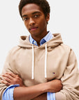 sweat-tommy-hilfiger-beige-homme-face-zoom