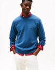 sweat-tommy-hilfiger-bleu-homme-face