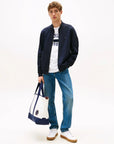 sweat-tommy-hilfiger-marine-homme-porte
