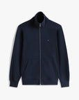 sweat-zippe-homme-marine-a-plat