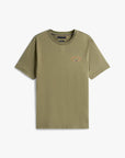 t-shirt-tommy-hilfiger--homme-kaki-a-plat