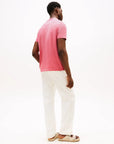 t-shirt-tommy-hilfiger--homme-rose-dos