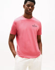 t-shirt-tommy-hilfiger--homme-rose-face